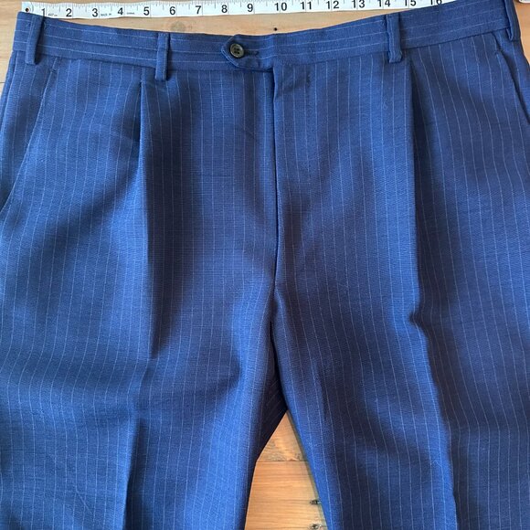 Sartoria Partenopea Navy Pinstripe Summer Suit 48R - Picture 12 of 14